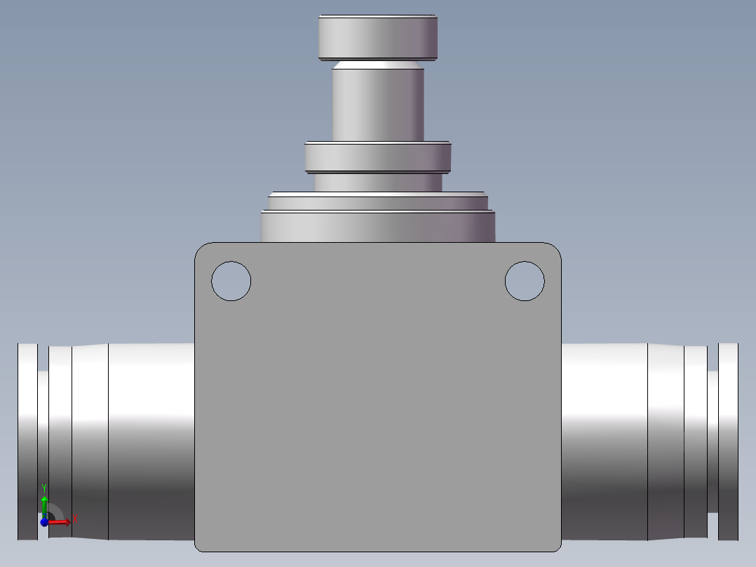 管道型节流阀PSA12（12厘）前视图