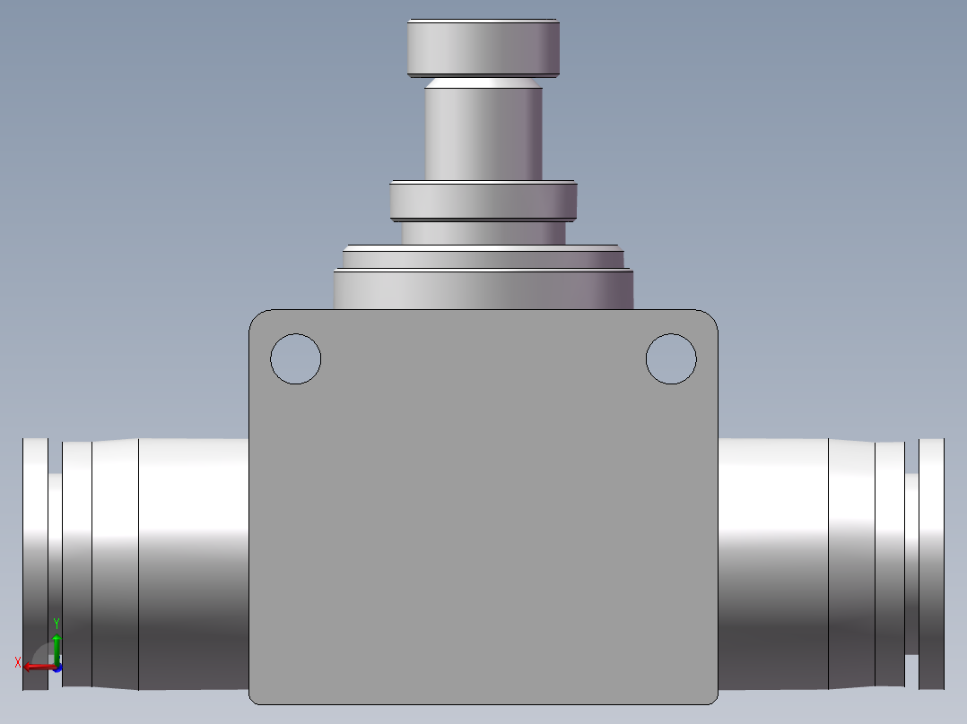 管道型节流阀PSA12（12厘）后视图