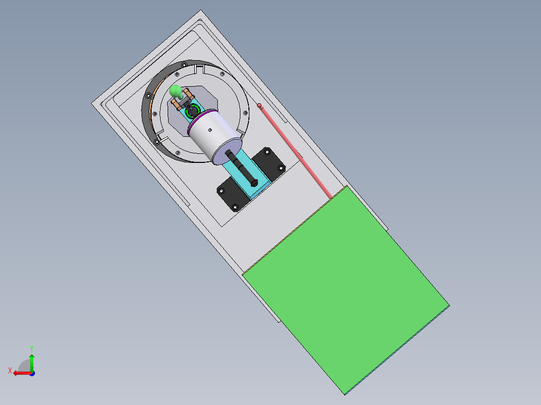 光纤端面研磨机后视图