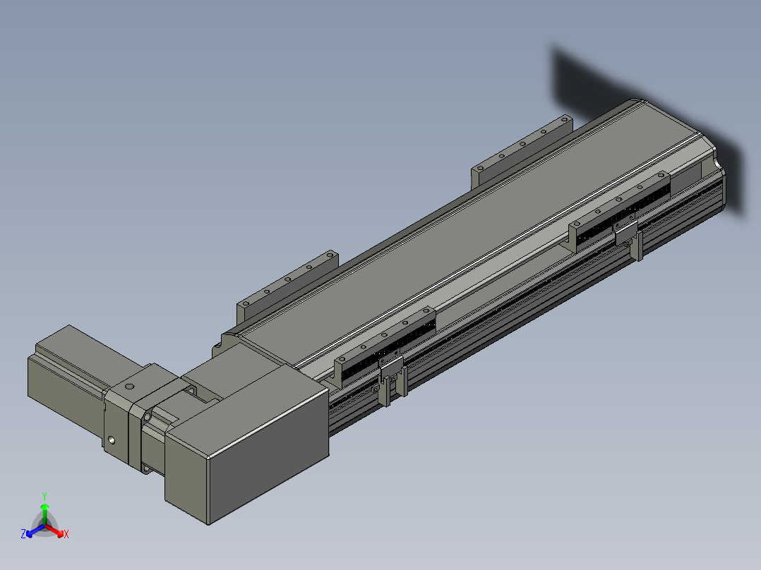 直线模组LHB17-L40-S350-BR设计图纸