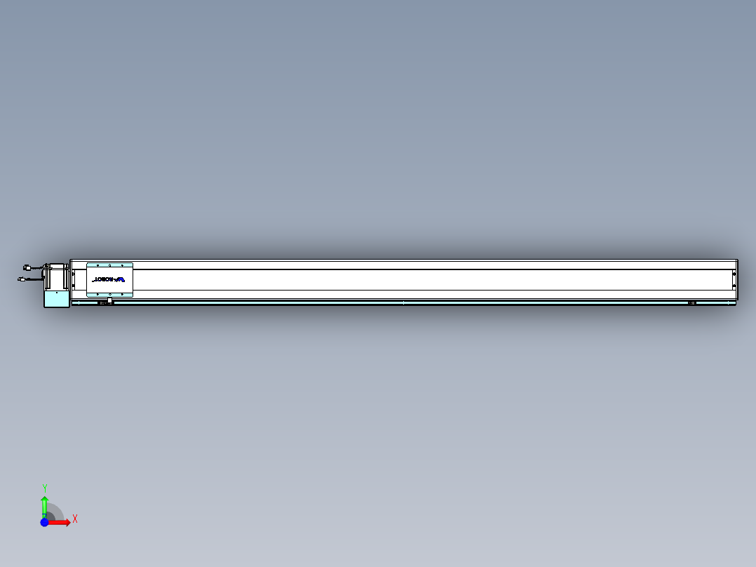 威洛博VBC同步带传动一无尘环境VBC14-L45-S2000-BLU-ZP75-C3前视图