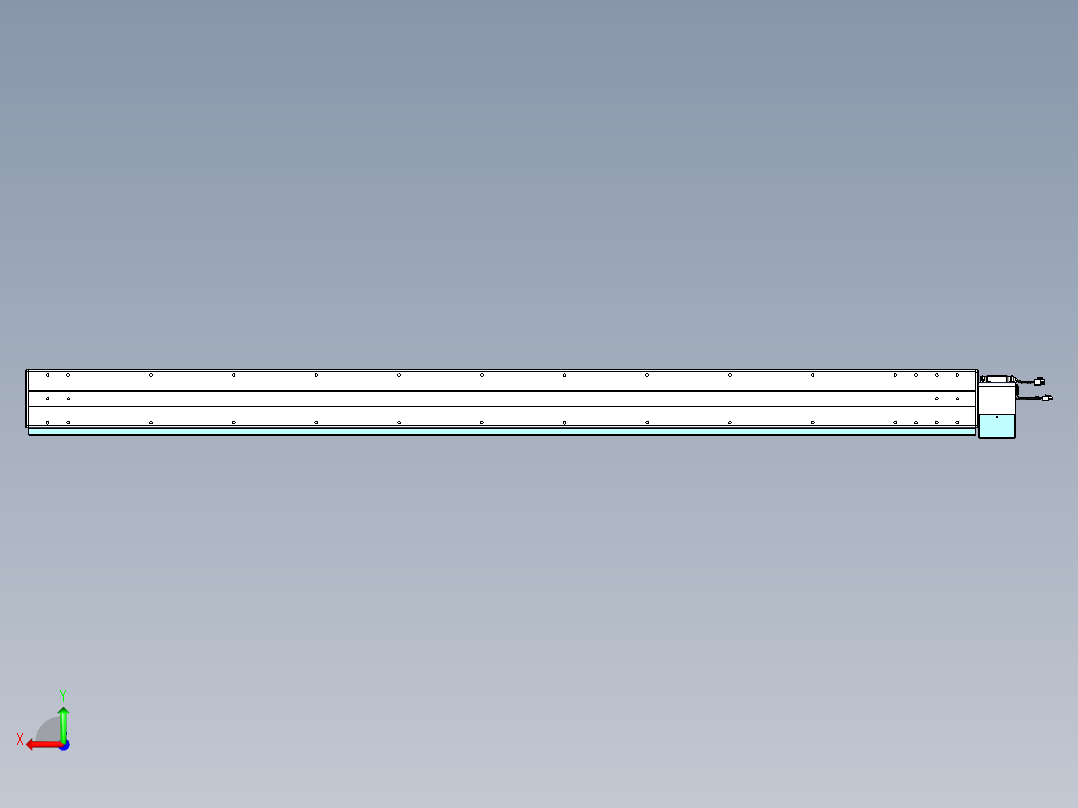 威洛博VBC同步带传动一无尘环境VBC14-L45-S2000-BLU-ZP75-C3后视图