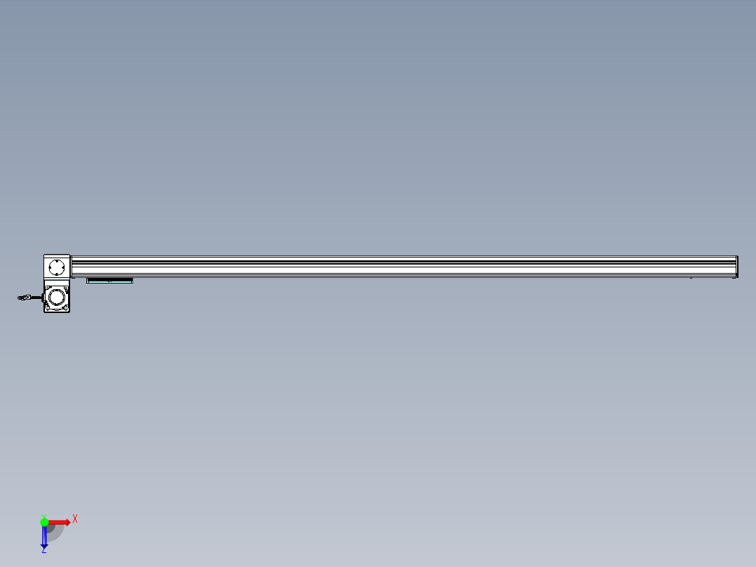威洛博VBC同步带传动一无尘环境VBC14-L45-S2000-BLU-ZP75-C3俯视图