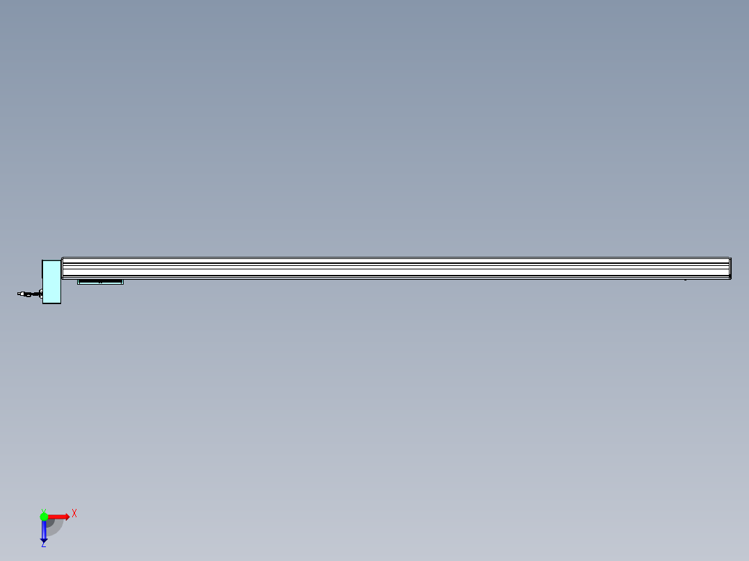威洛博VBC同步带传动一无尘环境VBC14-L45-S2050-BRU-ZP40-C3俯视图