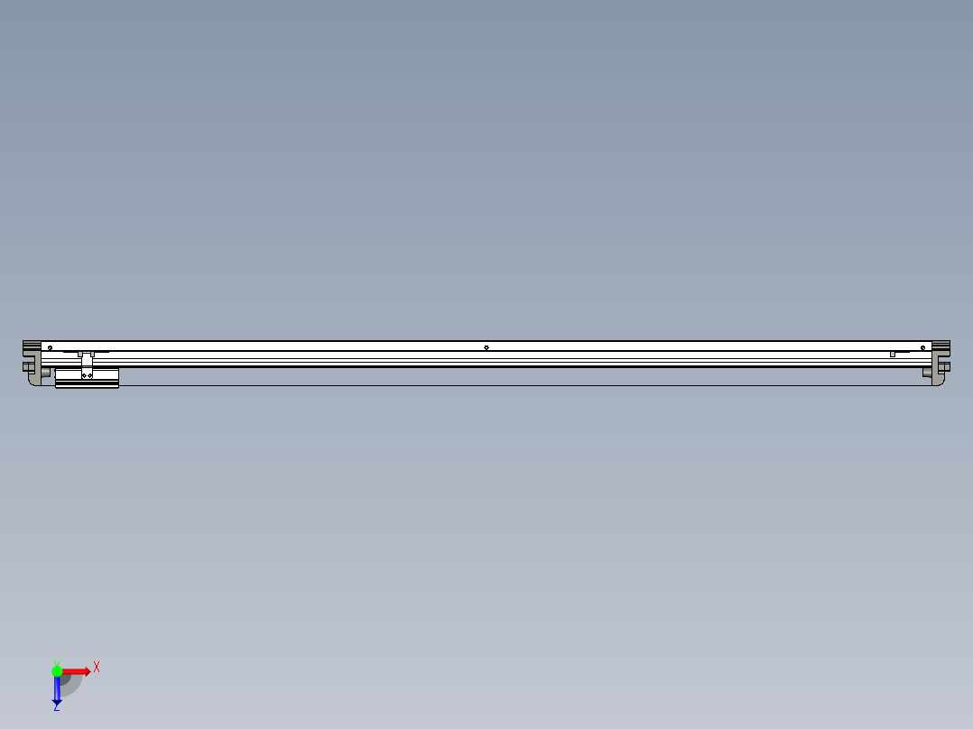 威洛博VL系列直线电机模组-VL14S1-S1400俯视图