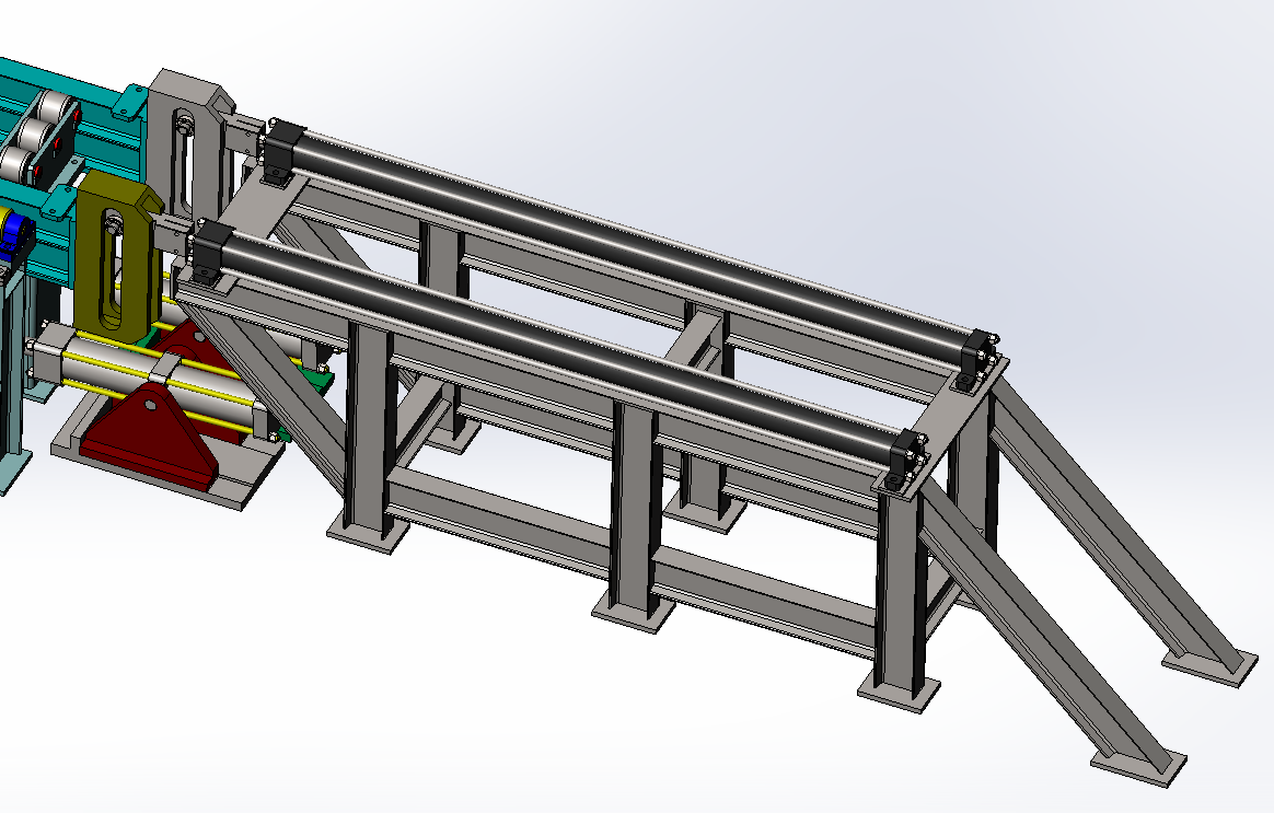 气缸推送式输送机