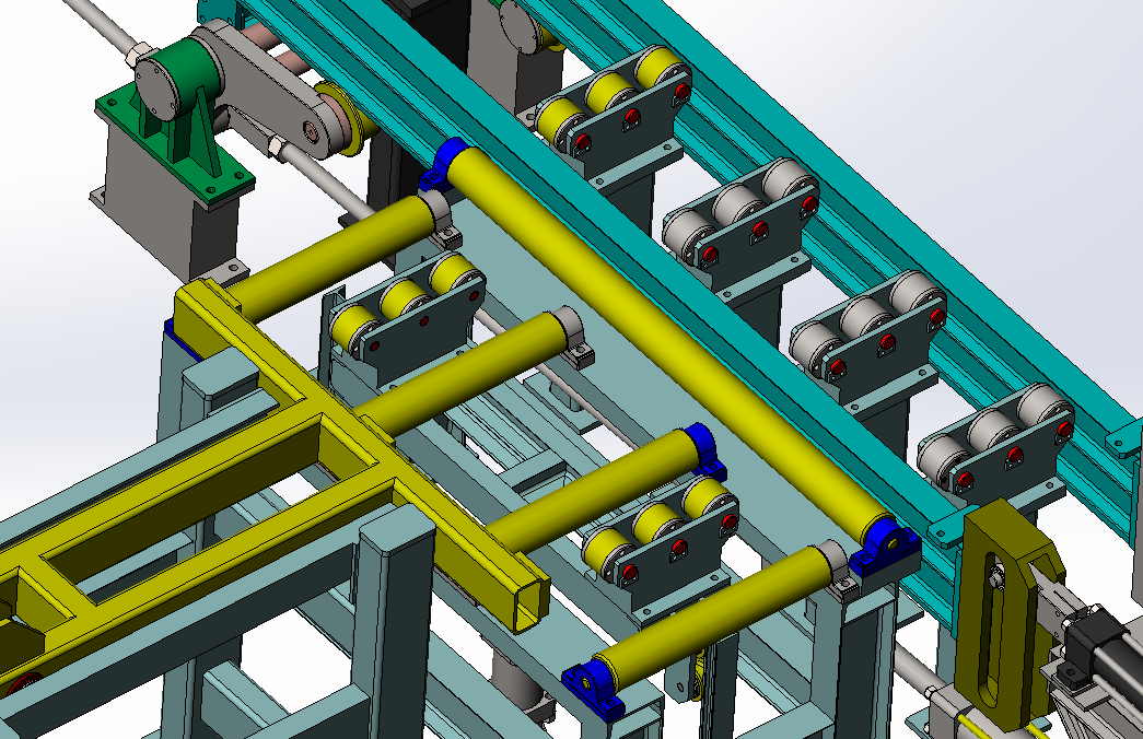 气缸推送式输送机