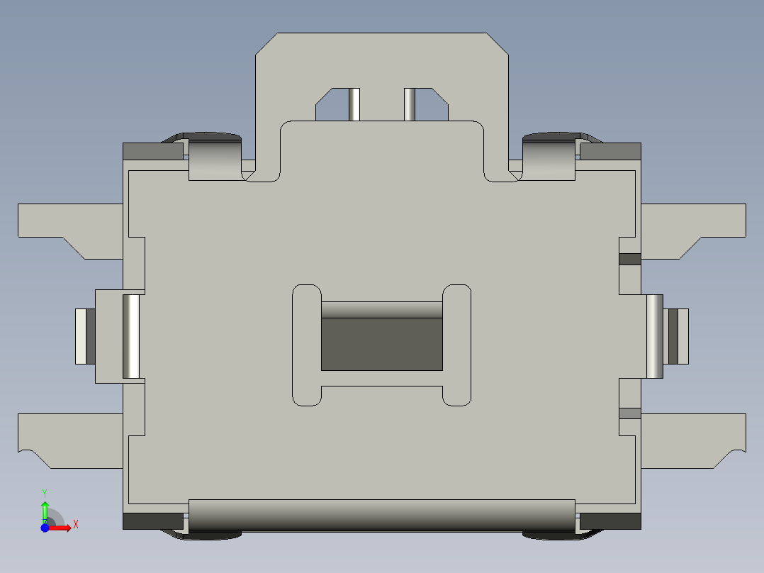 14.7㎜ x 3.5㎜两路侧面操纵SMD轻触开关前视图