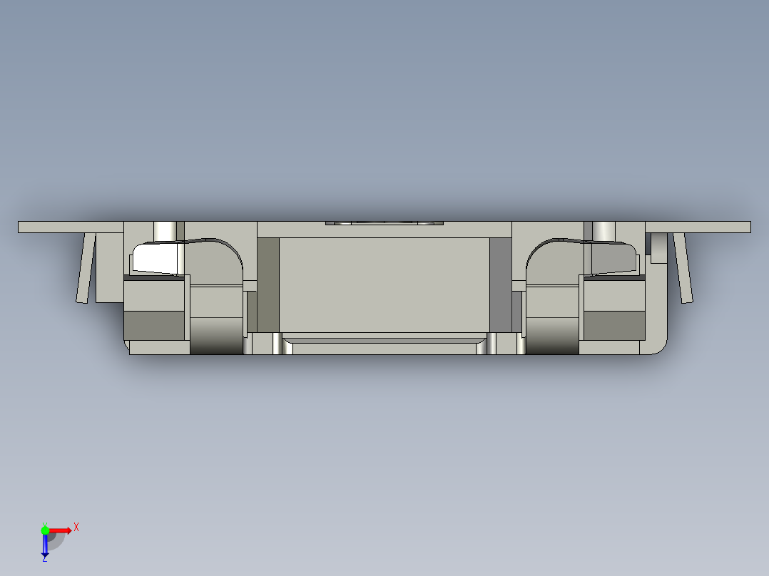 14.7㎜ x 3.5㎜两路侧面操纵SMD轻触开关俯视图