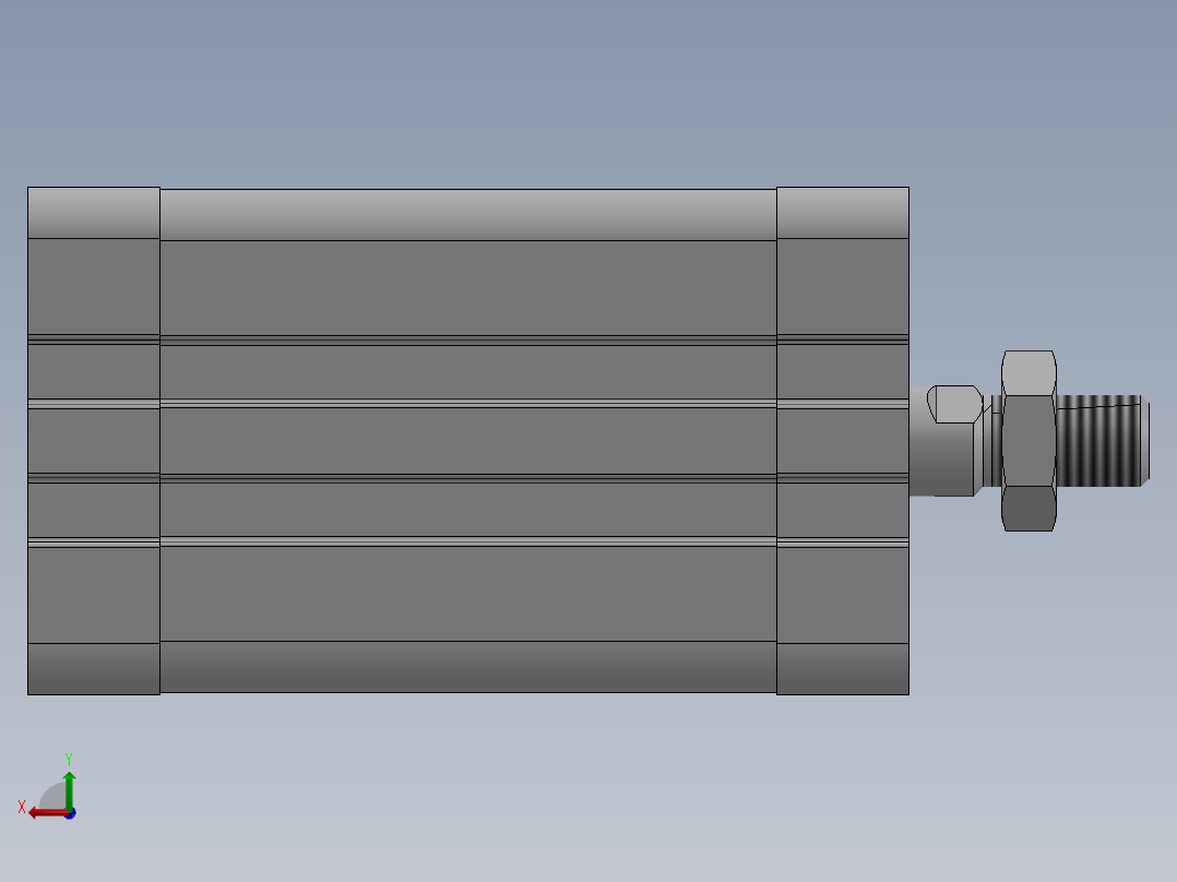 气缸ACE40X50SB后视图