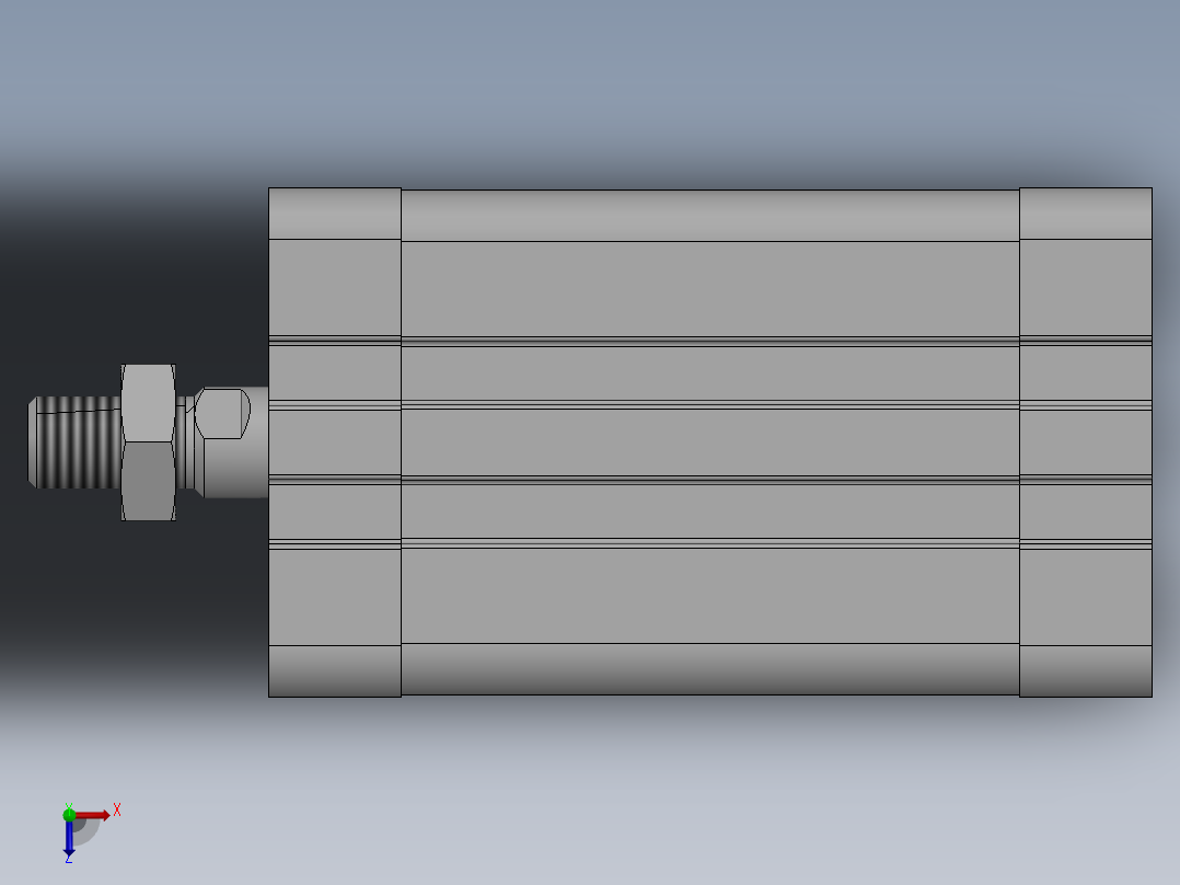 气缸ACE40X50SB俯视图