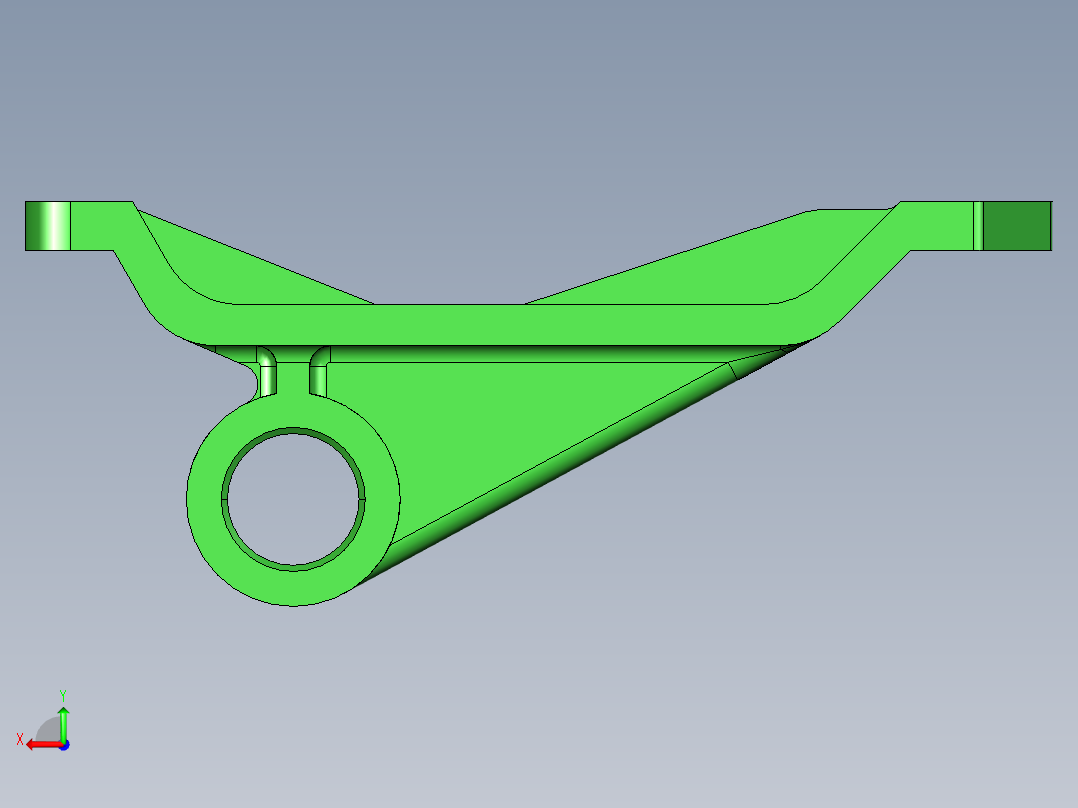 机油泵传动轴支架加工工艺及钻φ11斜孔夹具设计【含三维UG】后视图