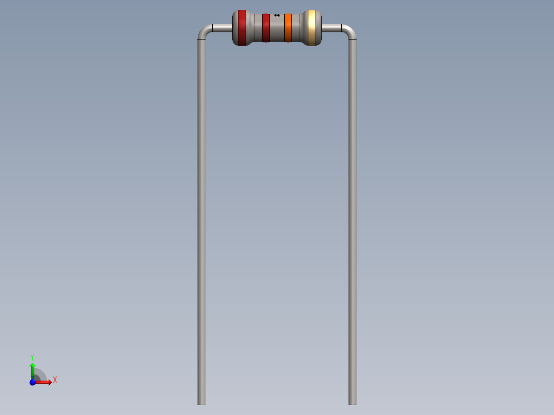 电容器 二极管 电阻器-Resistor 22K Ohm前视图