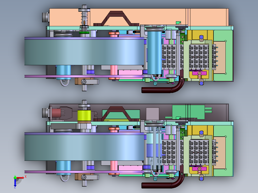 nsulator双feeder出标机sw20可编辑俯视图
