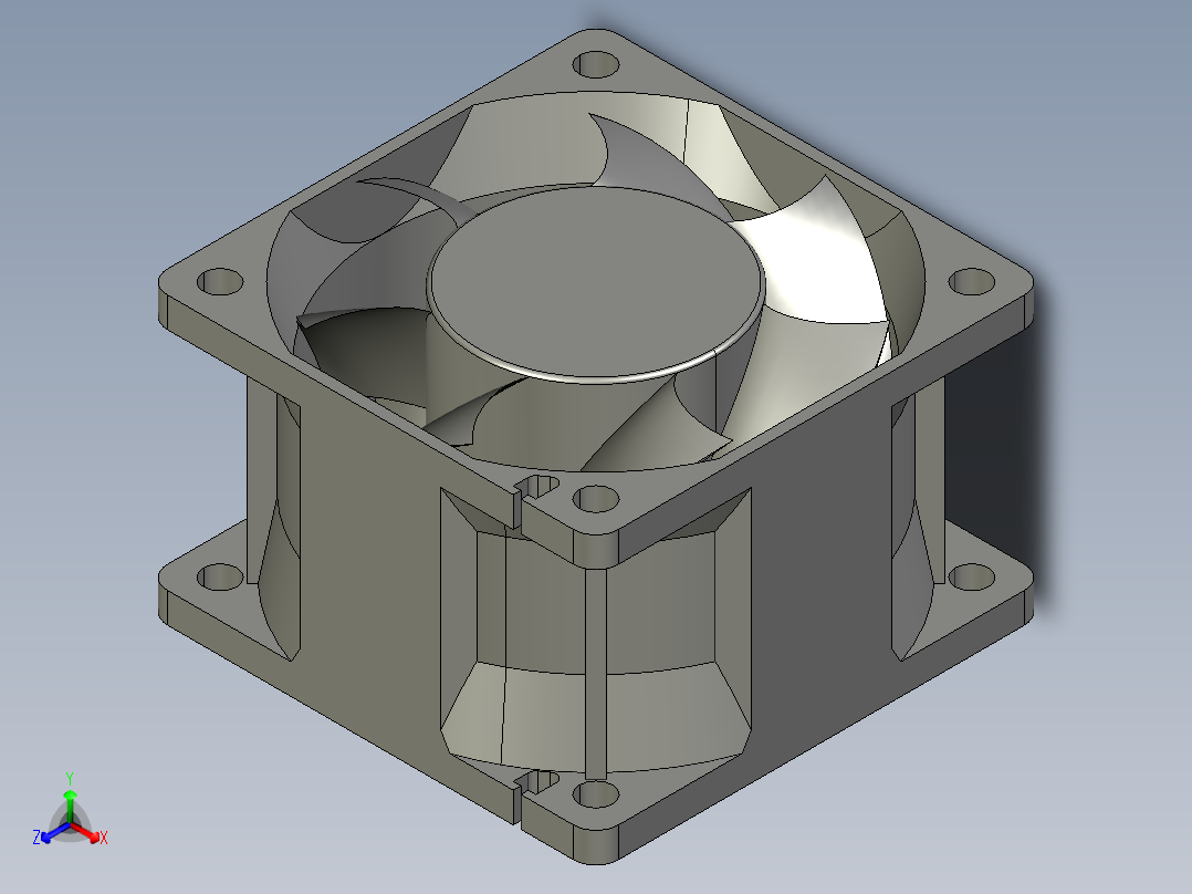 FAN60-38<span style='color: red'>散热</span><span style='color: red'>风扇</span>模型