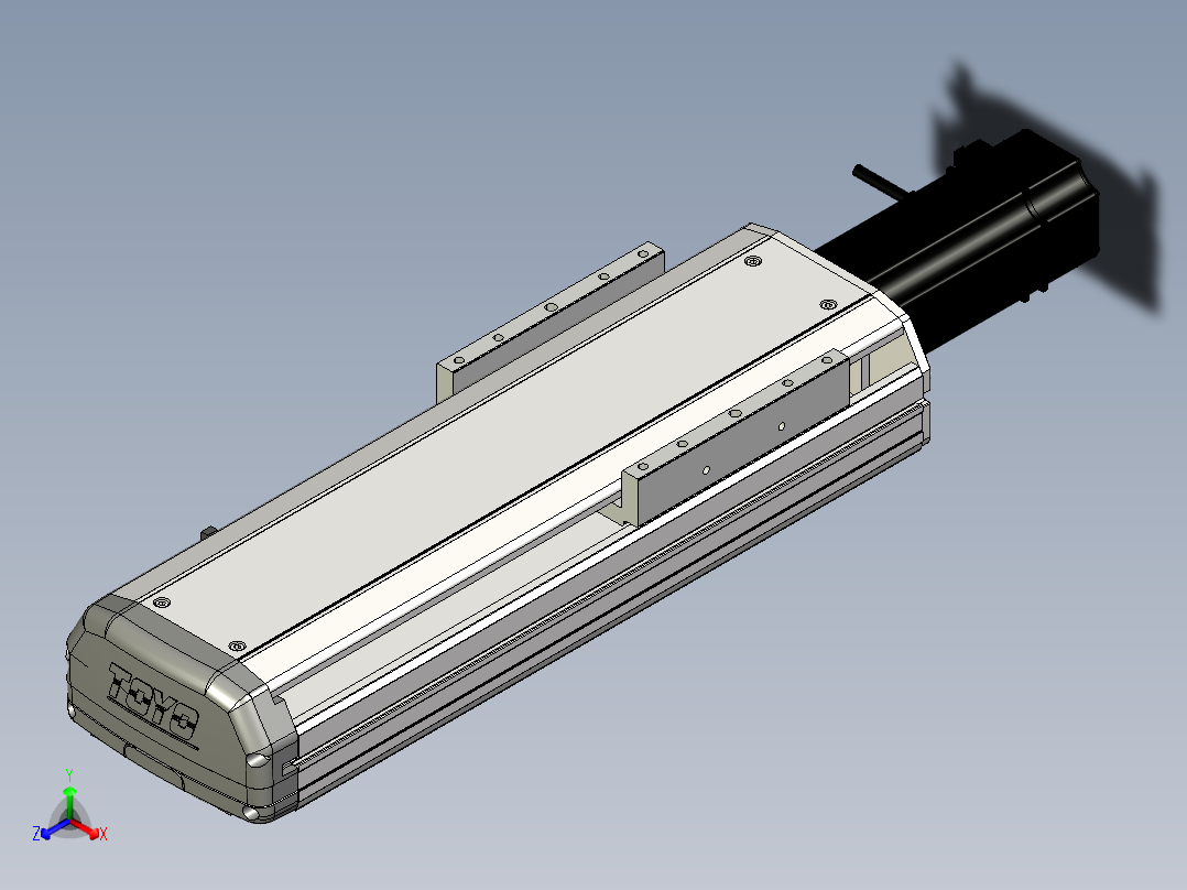 Toyo东佑达直线模组-ETH14-200-BC-400W+煞車正等轴测图