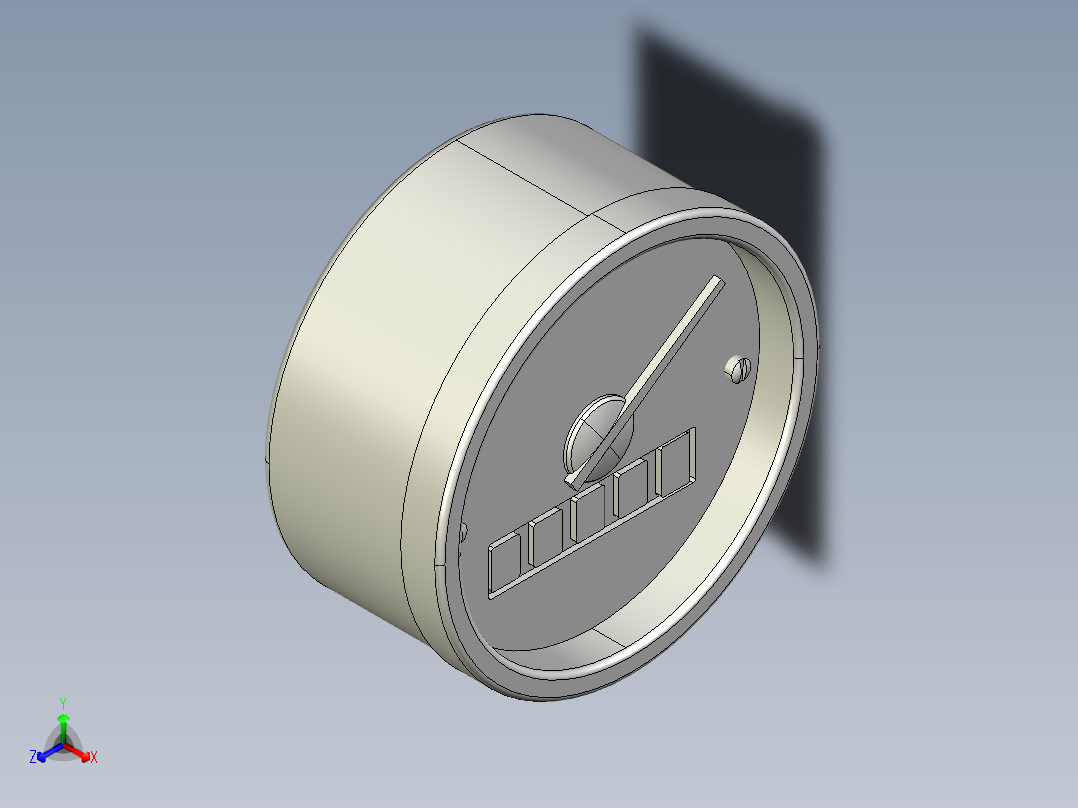 重力指示器GW12-3D多系列多零件图纸模型