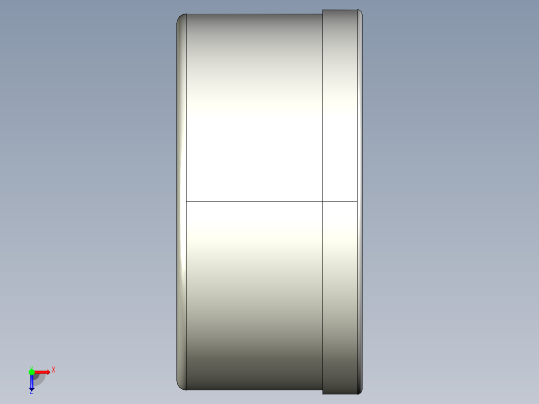 重力指示器GW12-3D多系列多零件图纸模型俯视图