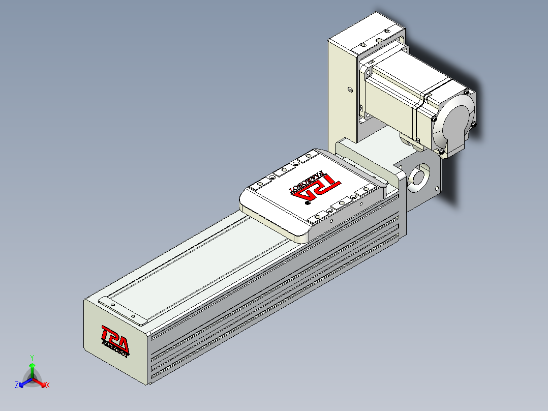 同步带全封闭直线模组TPA-HCB-85D-90-L150-RU-C-P20-N3正等轴测图