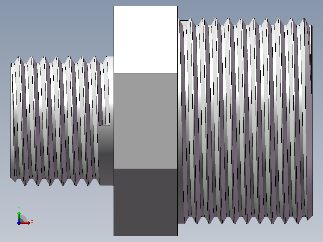 对丝-六角异径 DN20-DN10前视图