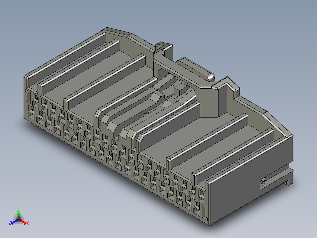 连接器AAUS01AS0-040K0118正等轴测图