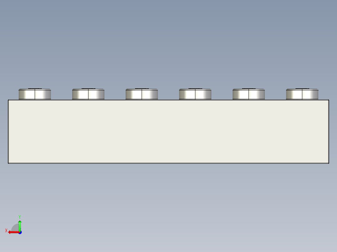 乐高套装 4421基本积木-4211795 - 2456 - 44237 Medium Stone Grey Brick 2 x 6.STEP后视图