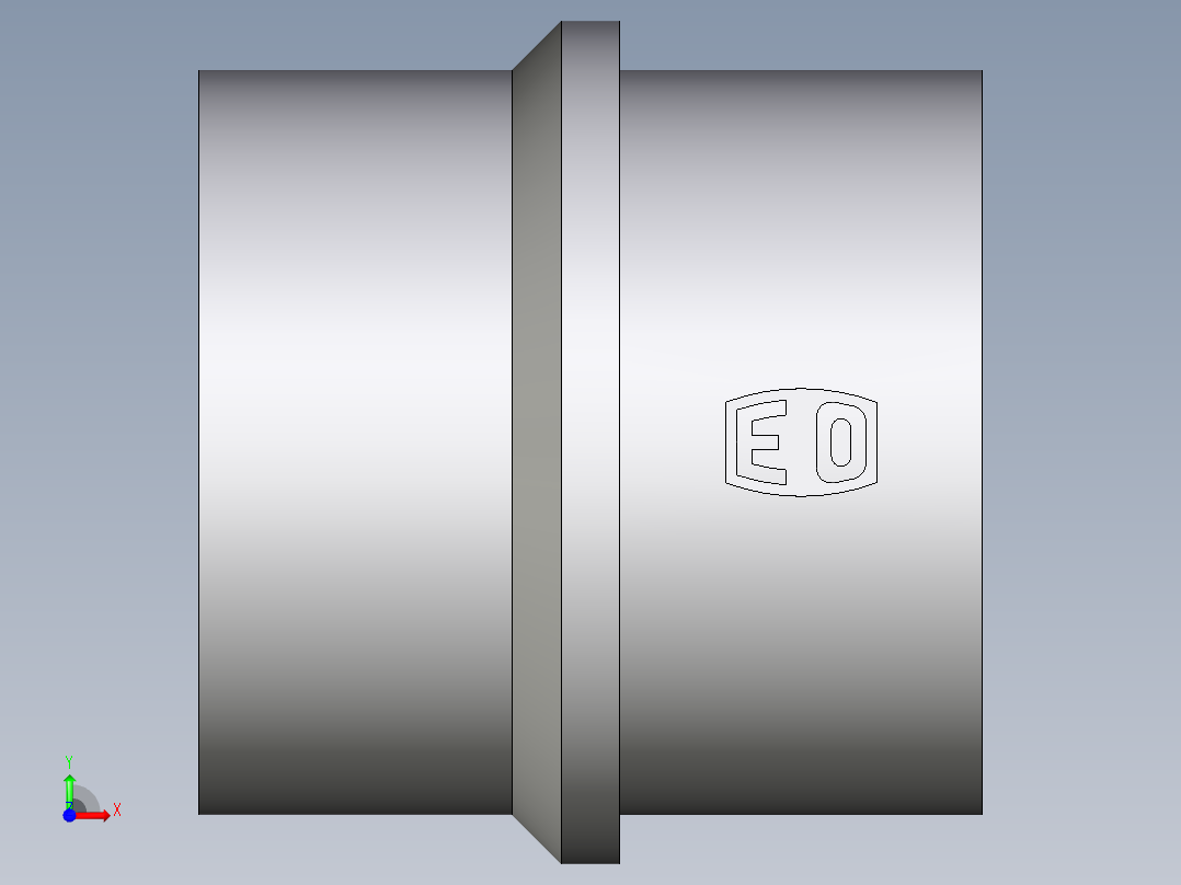 卡套式工业通用硬管接头EO_Blanking_plug_for_cones_BUZ38SCFX前视图