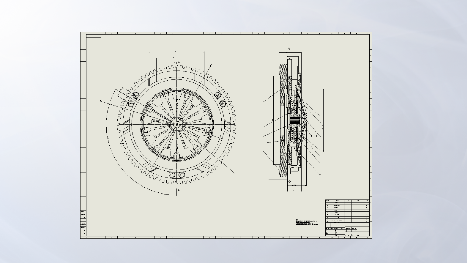 悬停式双膜片弹簧变速机构设计