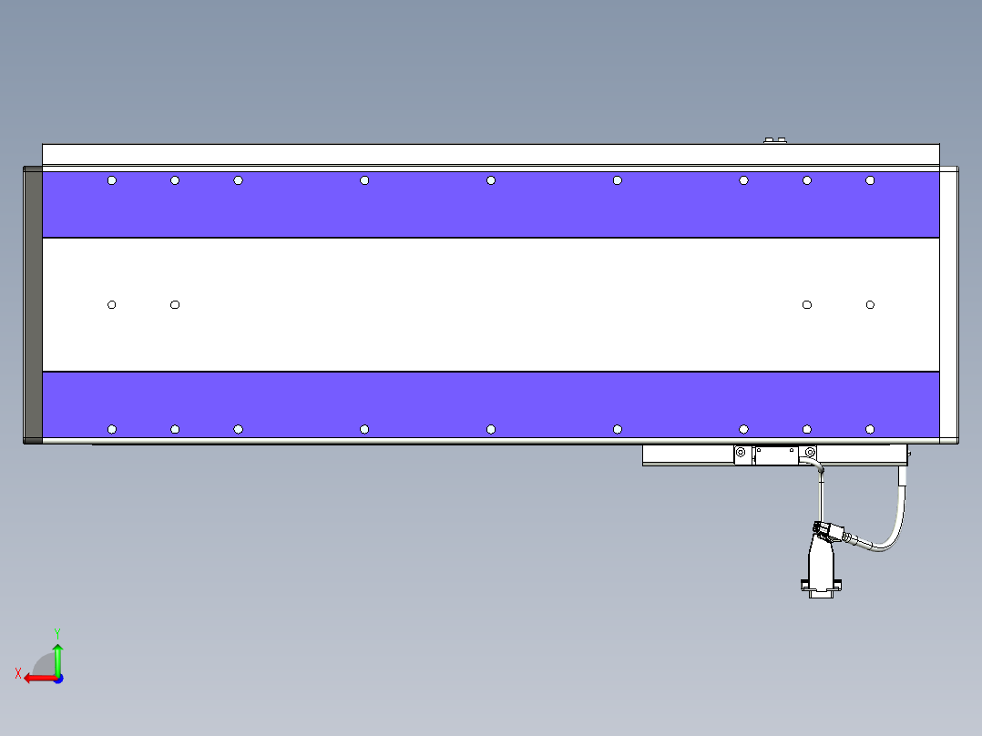 威洛博VL系列直线电机模组-VL22H3-S450后视图