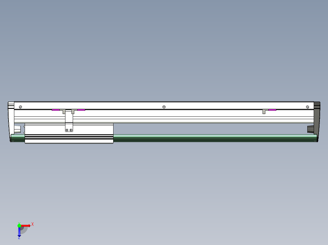 威洛博VL系列直线电机模组-VL22H3-S450俯视图