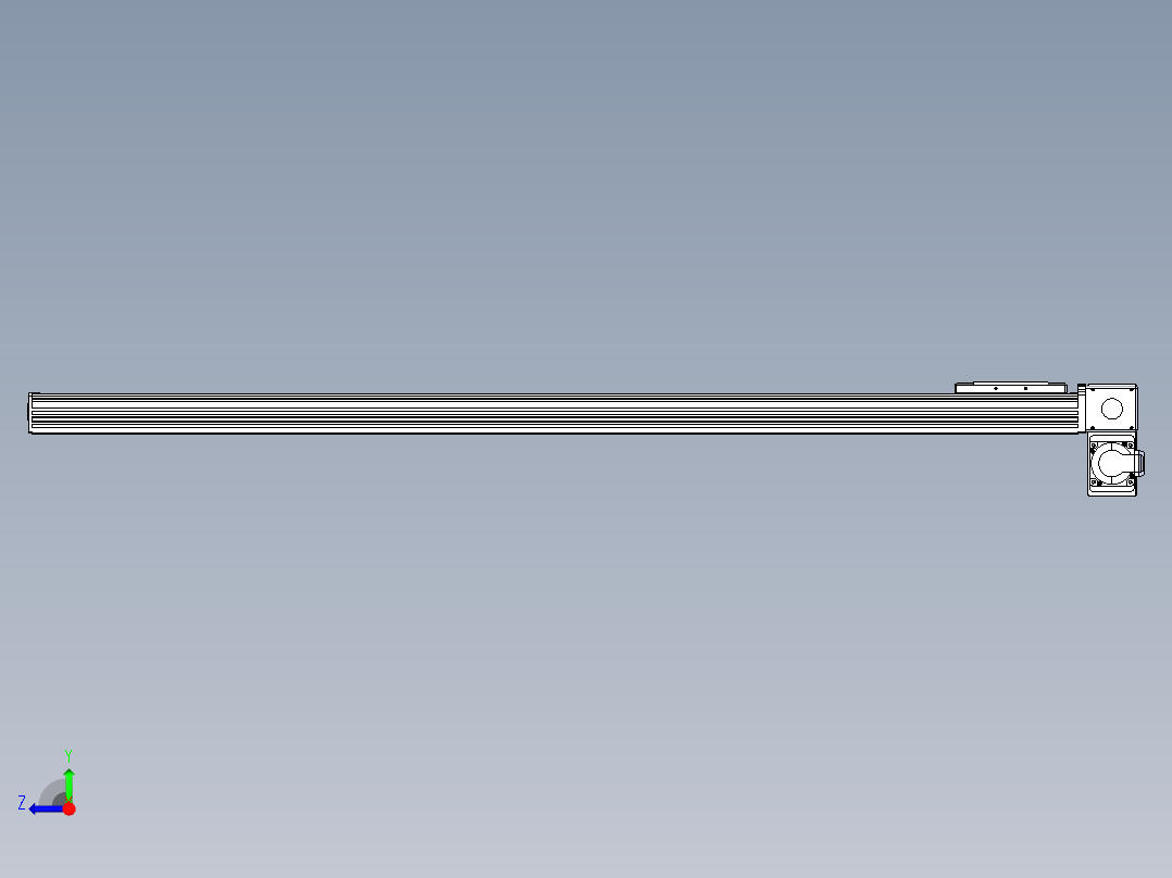 同步带全封闭直线模组TPA-HCB-110D-90-L1200-RP-C-P40-N3右视图