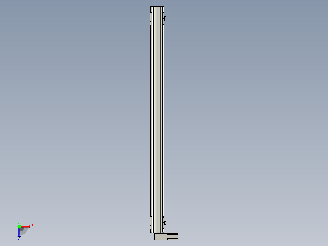 直线模组WG-LHB12-S1800-L(B)设计图纸俯视图