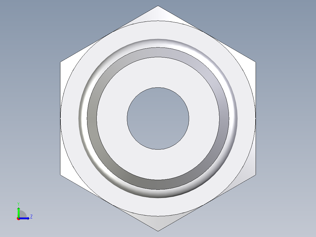 卡套式工业通用硬管接头EO_Male_Stud_connector_GEO10SMOMDCF左视图