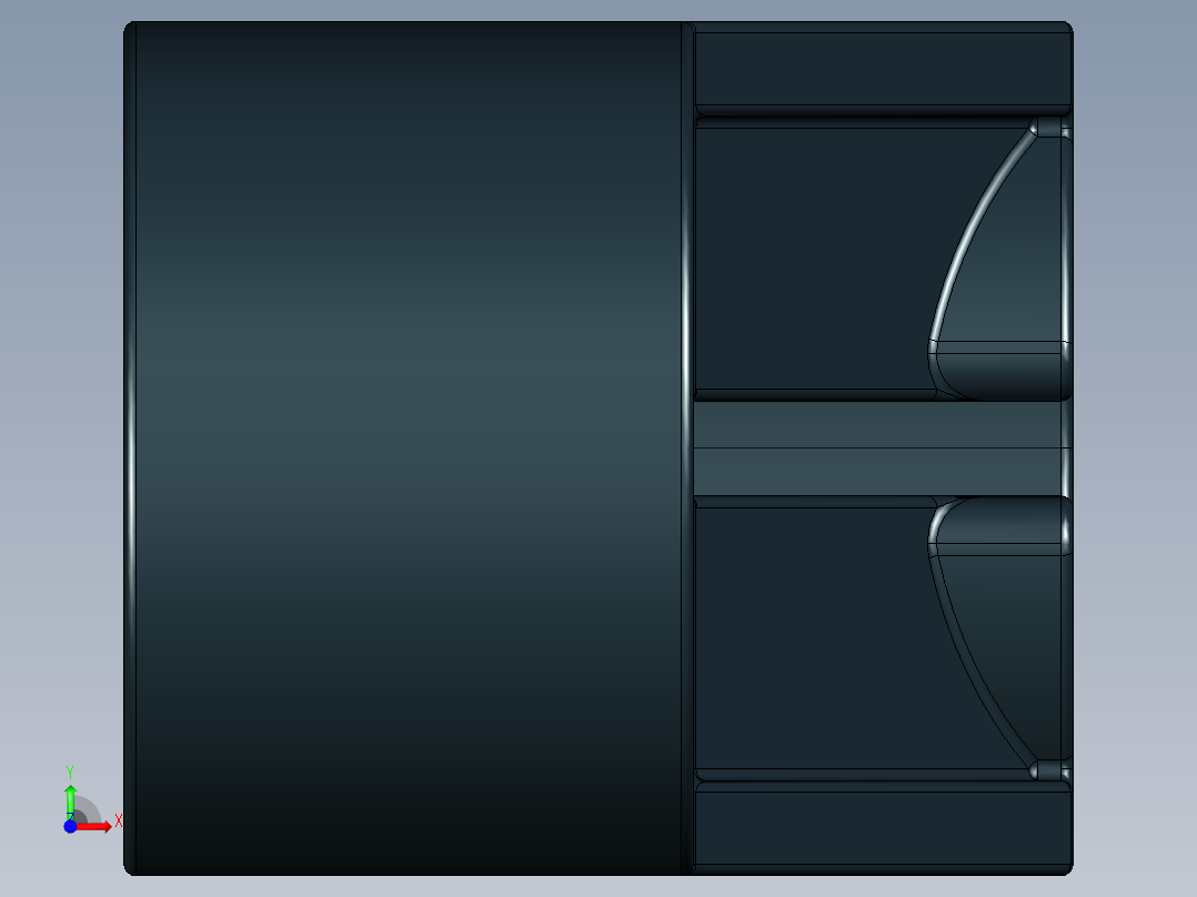 气缸电机-2854 Black Technic Engine Crankshaft Centre前视图