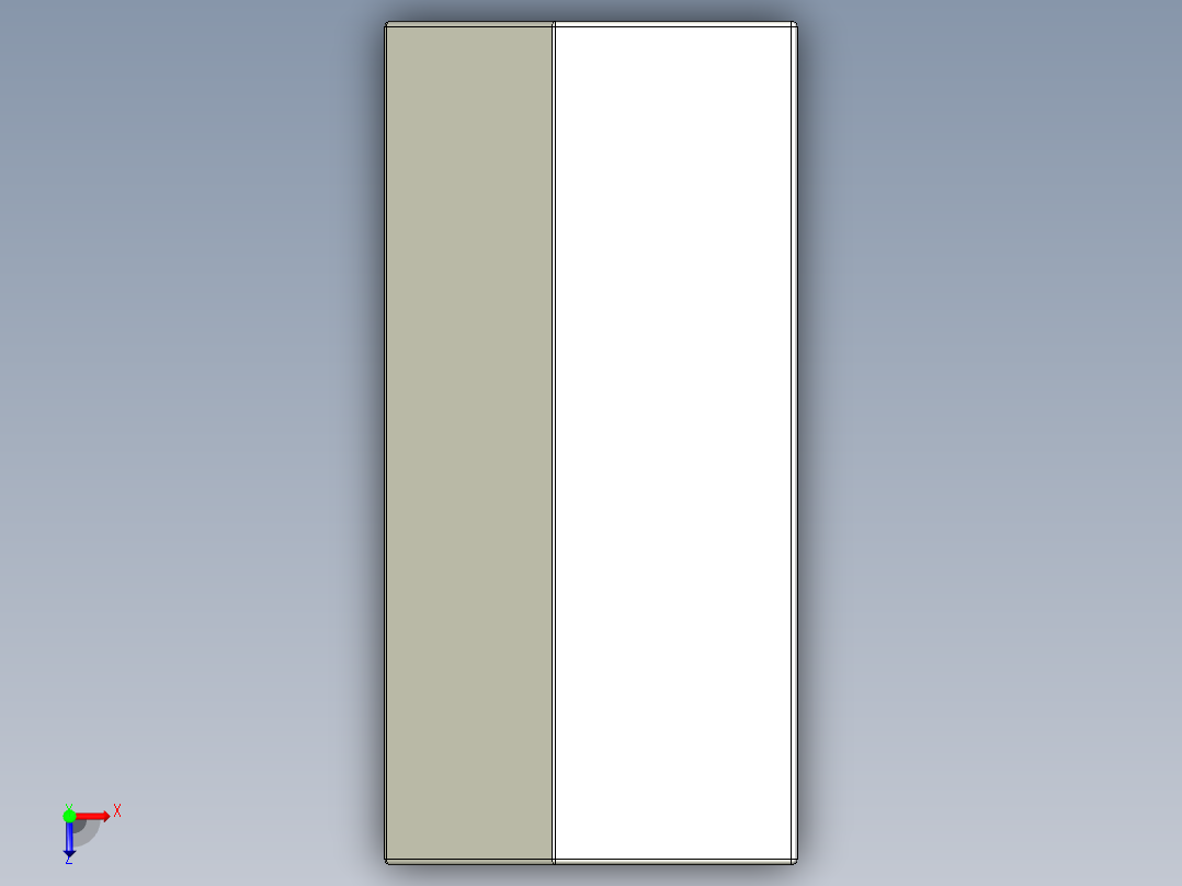 取手(鋁合金)(B)LG-3D多系列多零件图纸模型俯视图