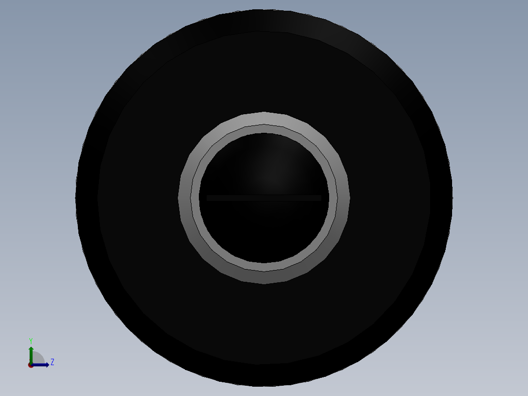 ZZ-00252 中型回旋顶尖[D413L]左视图