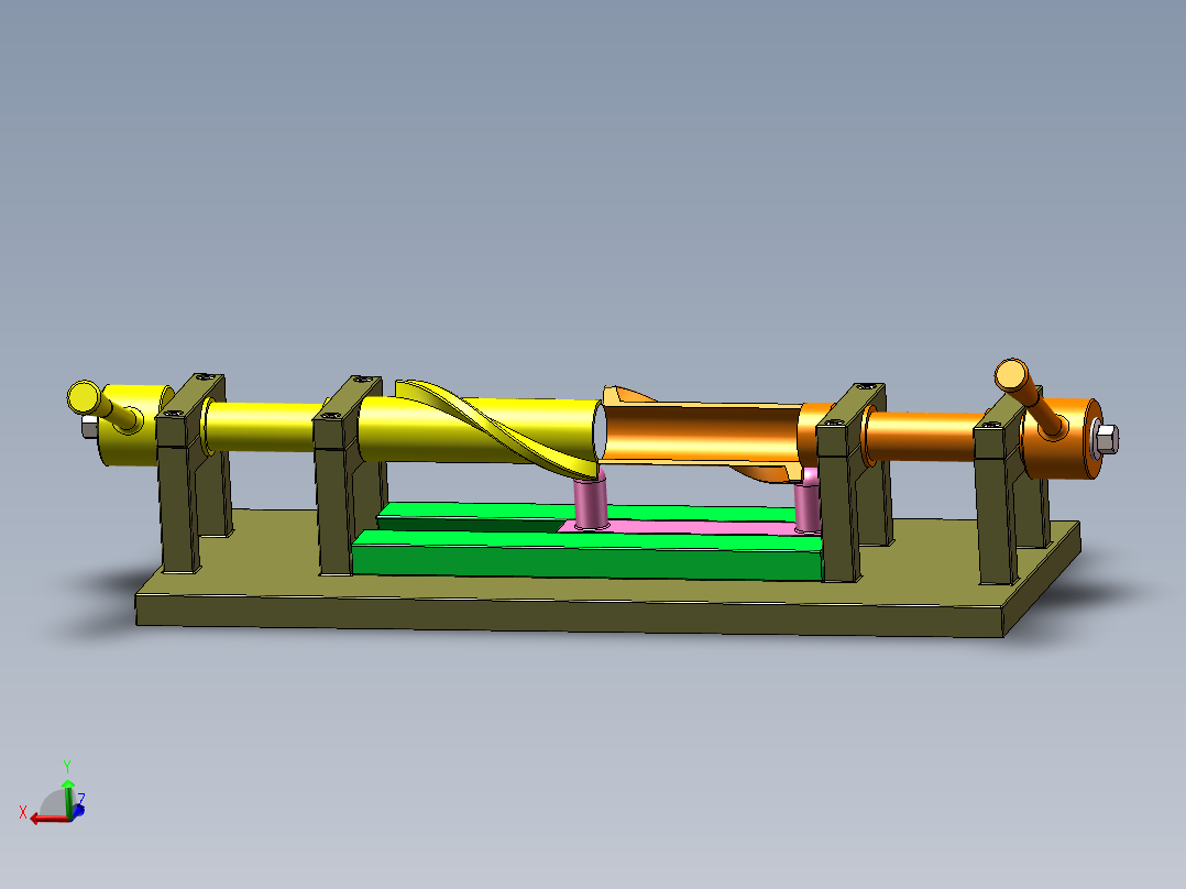 螺旋左右运动机构