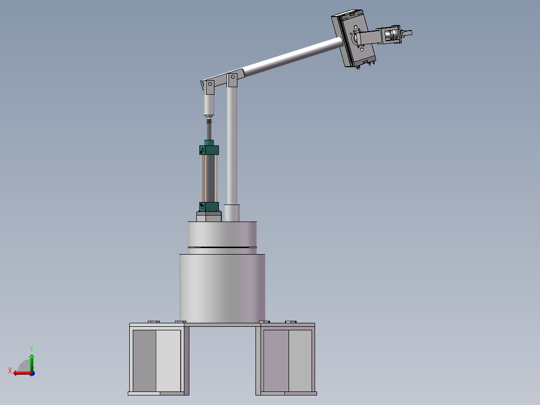 气动机械臂后视图