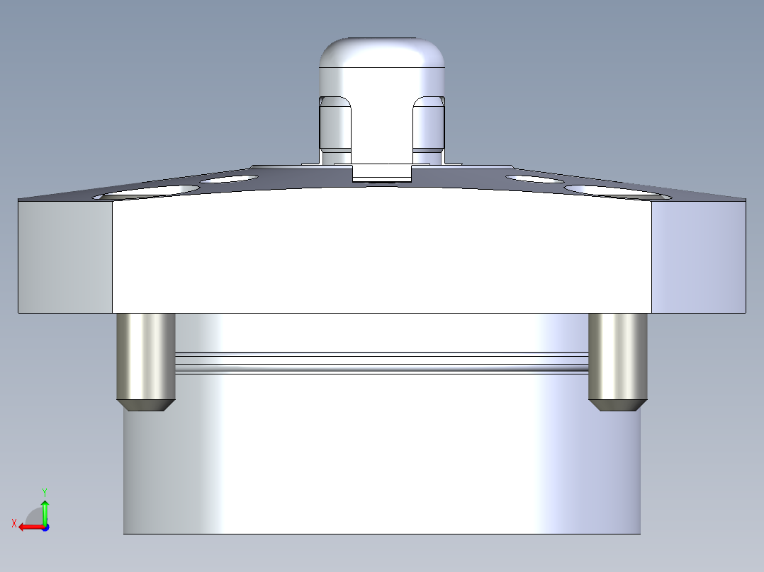 KOSMEKSFK3130-G多系列多零件图纸模型后视图