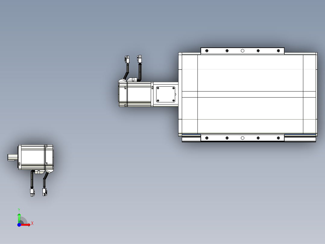 VF丝杆传动-一般环境VF27-Lxx-C-S50-BC-ZP75-C3前视图