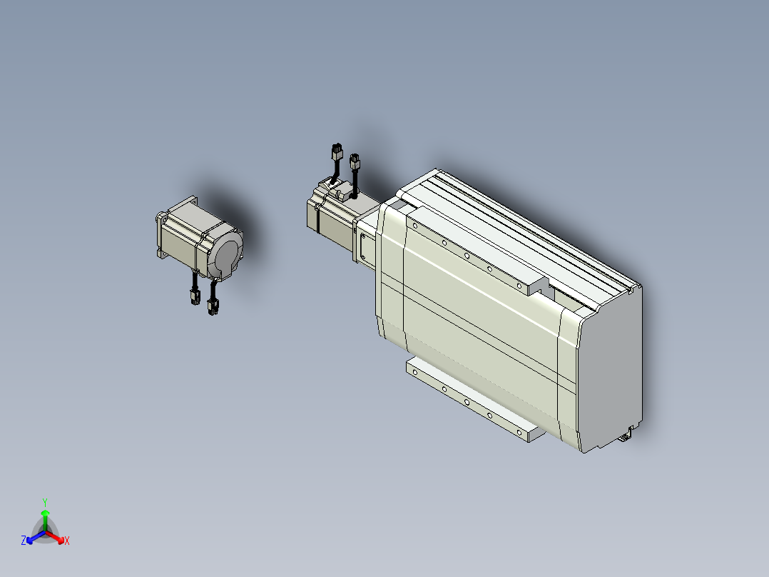 VF丝杆传动-一般环境VF27-Lxx-C-S50-BC-ZP75-C3正等轴测图