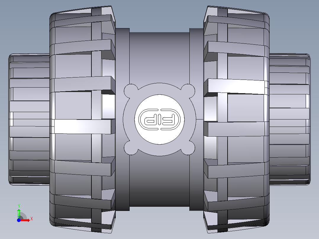 5SXENV 女性结束EasyFit球止回阀、NPT螺纹前视图
