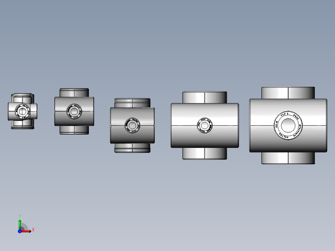 管道用聚丙烯三通前视图