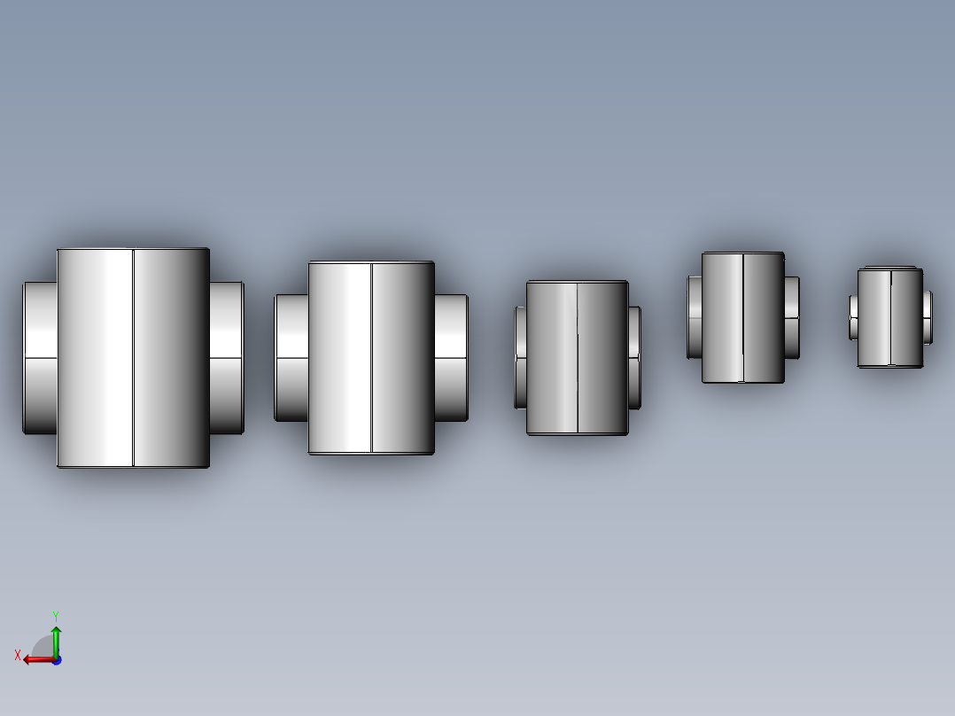 管道用聚丙烯三通后视图