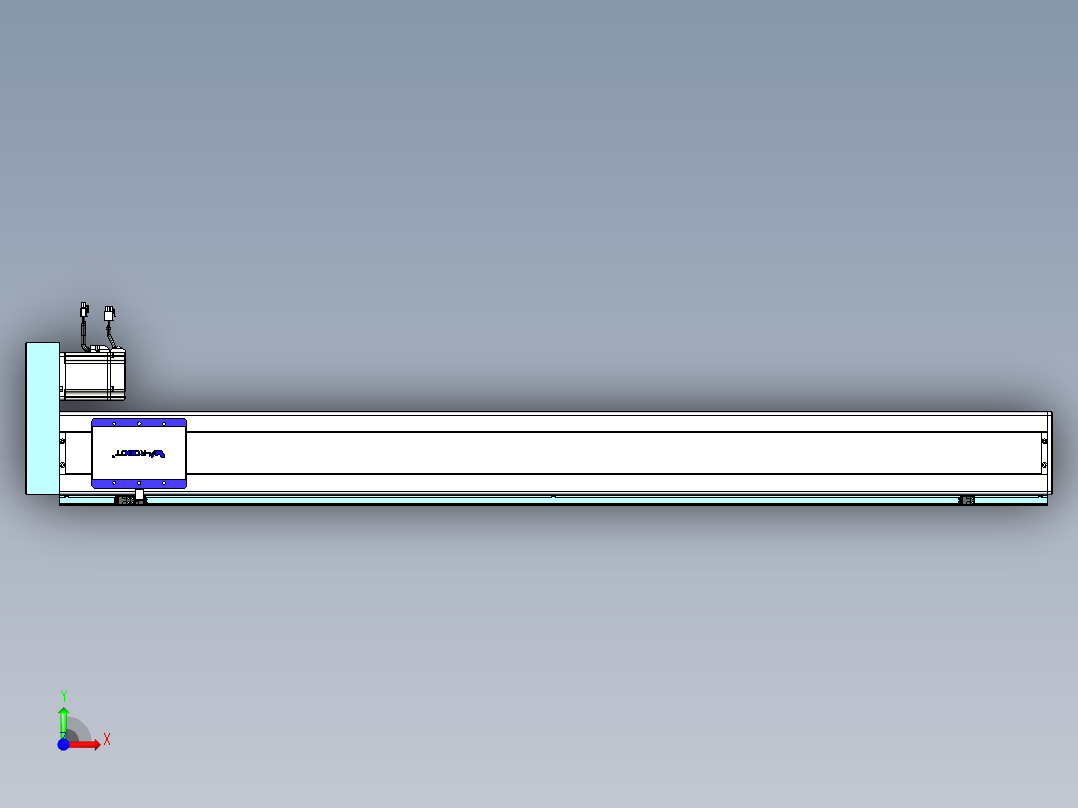 威洛博VC丝杆传动-无尘环境VC14-Lxx-C-S1400-BR-ZP75-C3前视图