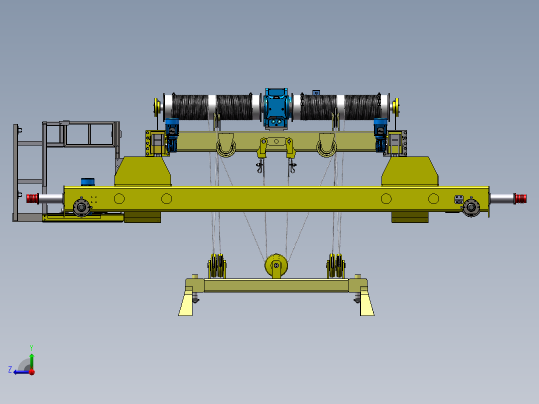 5m双梁桥式起重机右视图