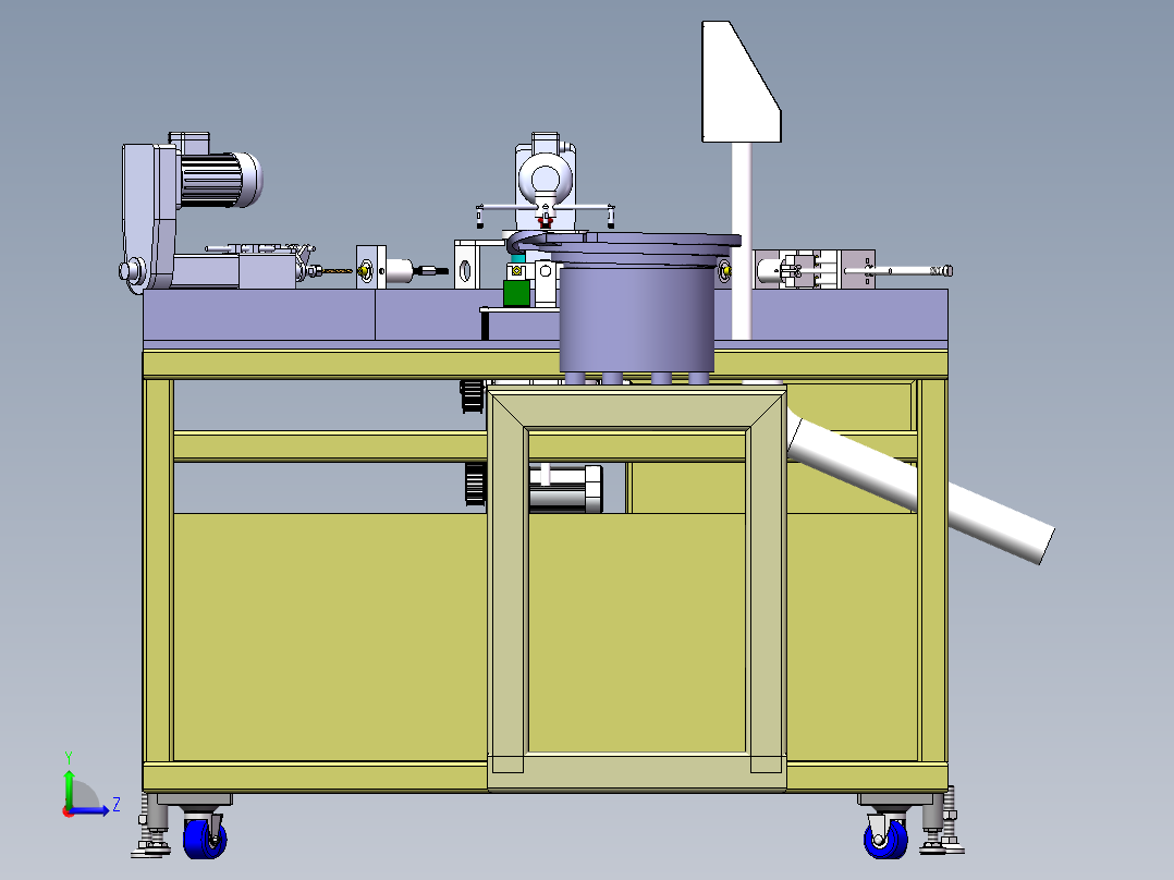 自动钻孔攻牙机左视图