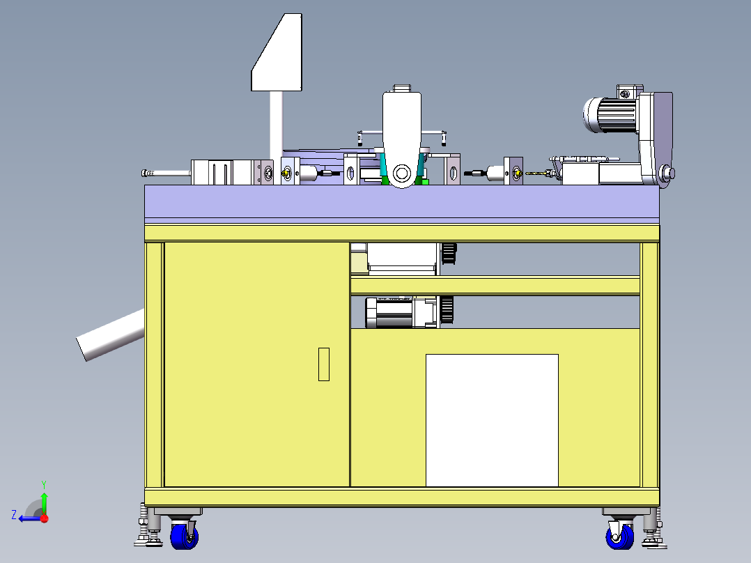 自动钻孔攻牙机右视图