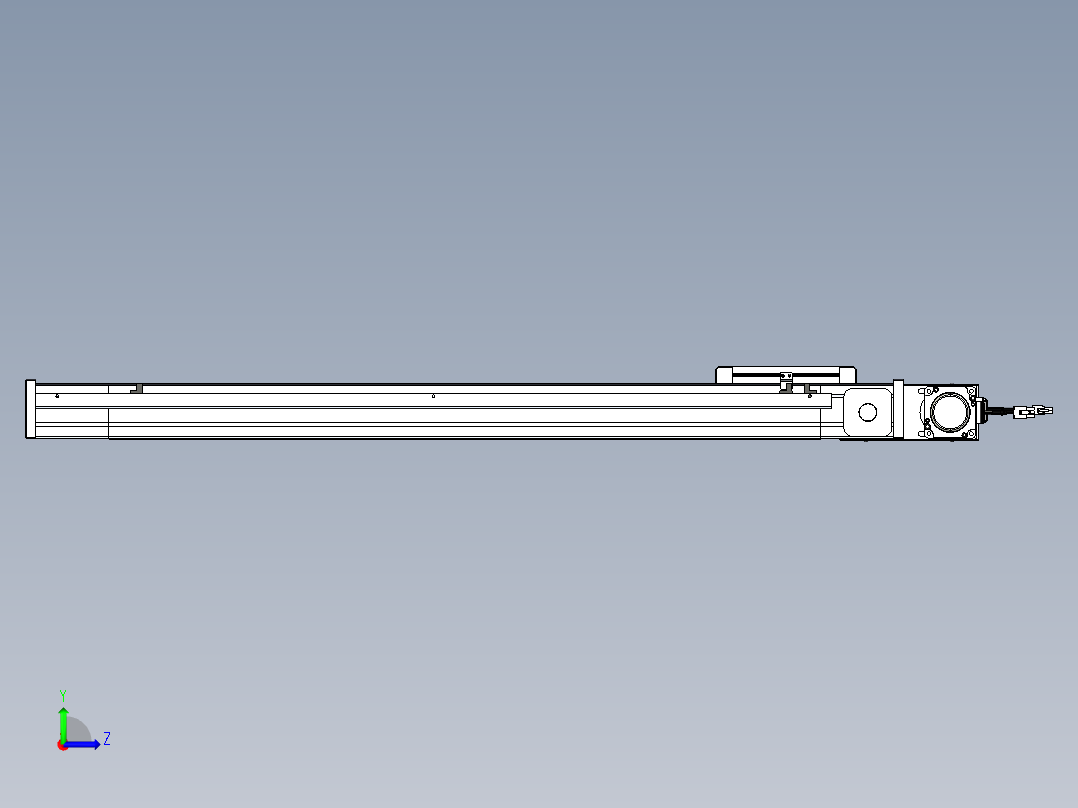 威洛博LB.GB同步带传动--欧规系列LB6A-L65-S750-BL左视图