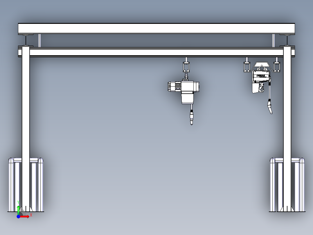 EEPOS钢构起重设备前视图